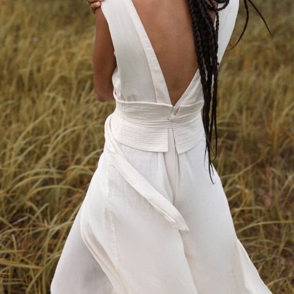 Wedding Jumpsuite - cotton/silk - Picture 2 of 6